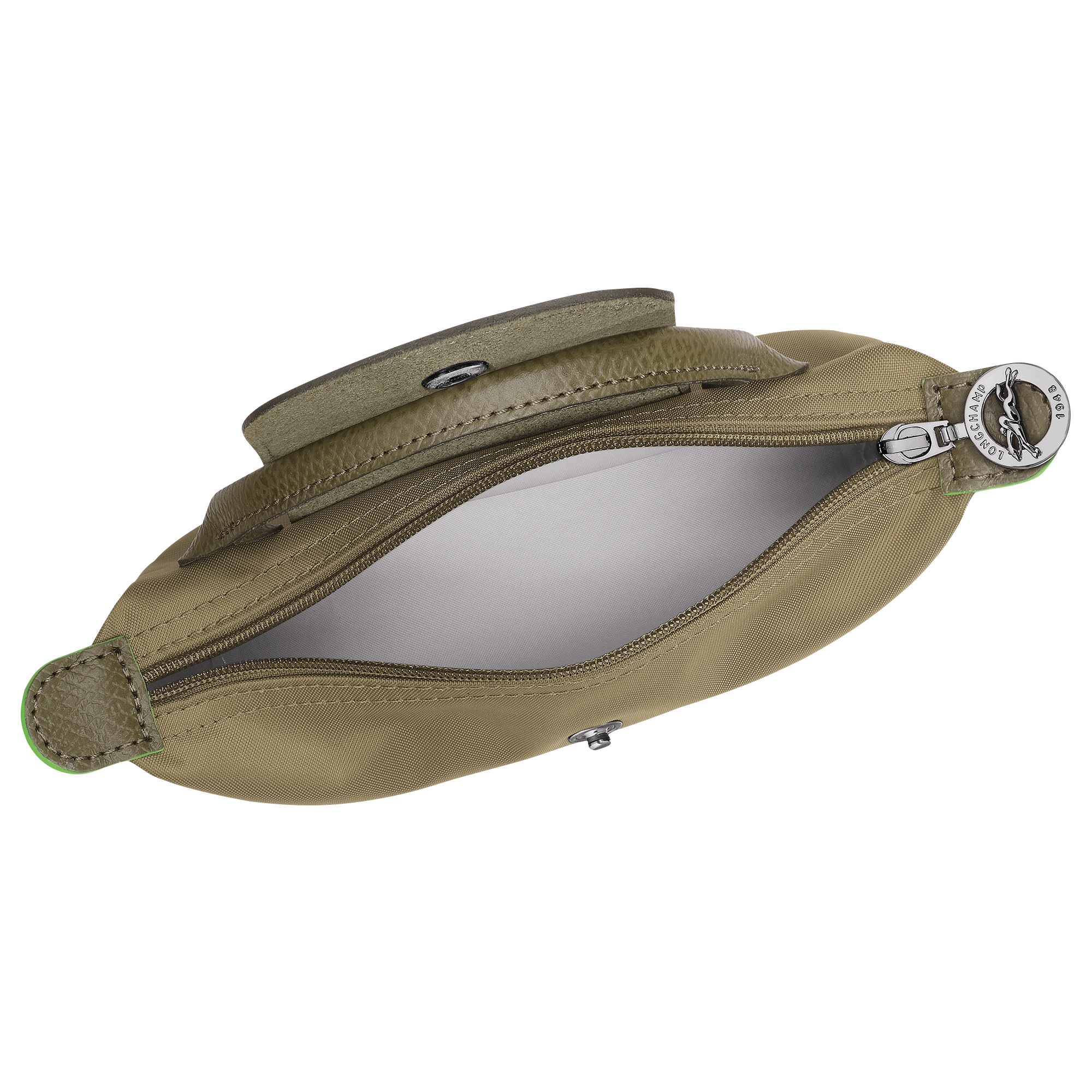 Le Pliage Green Pouch with handle, Artichoke