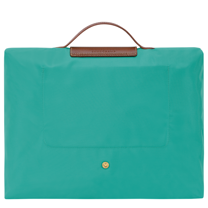 Le Pliage 原創系列 公事包 S , 綠松石色 - 再生帆布  - 查看 3 5