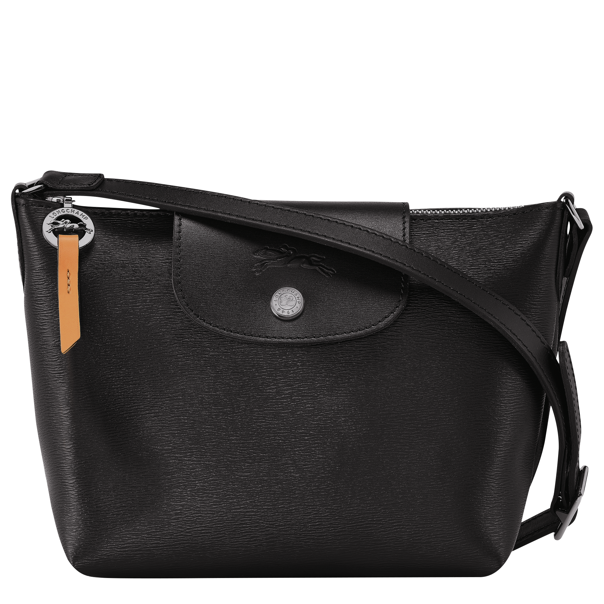 Longchamp Le Pliage Mini Leather Crossbody Bag