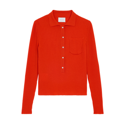 Top , Red - Knit