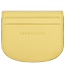 Le Pliage Xtra Card holder , Lime - Leather