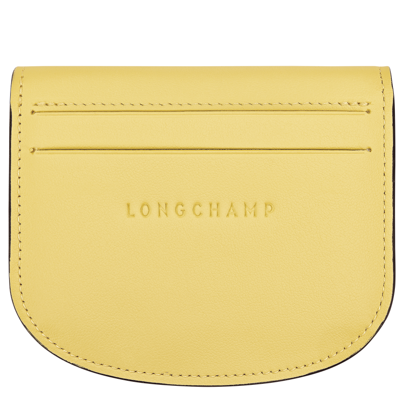 Le Pliage Xtra Card holder , Lime - Leather  - View 2 of  3