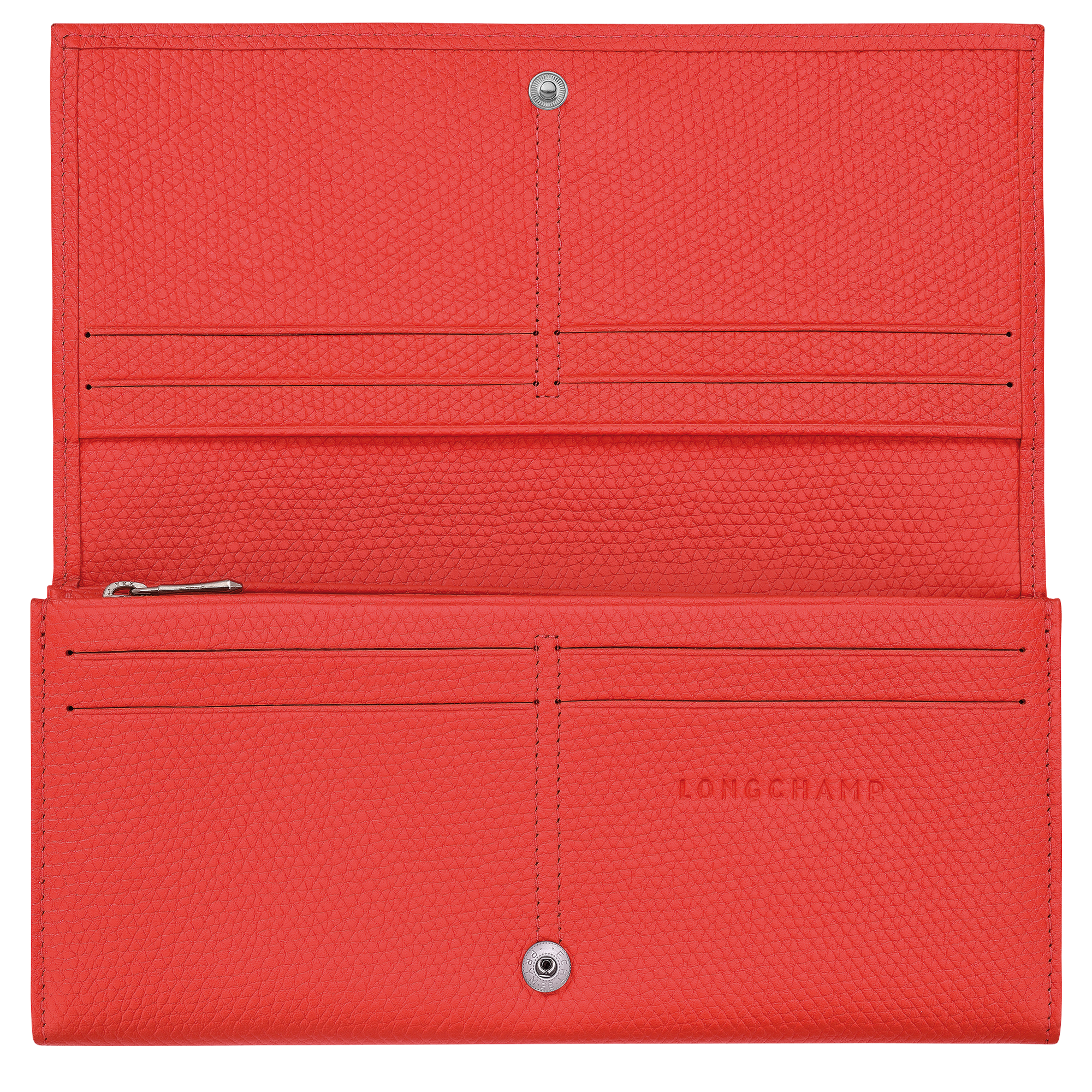 Le Roseau Langes klapbares Portmonaie, Zinnoberrot