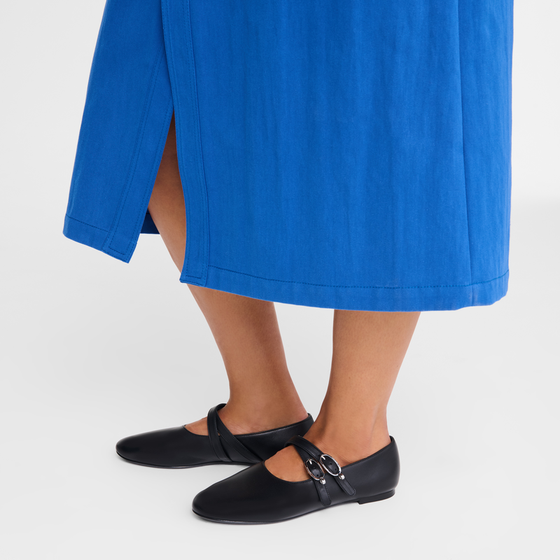 Ballerinas Le Foulonn&eacute; , Leder - Schwarz  - Ansicht 4 von 4