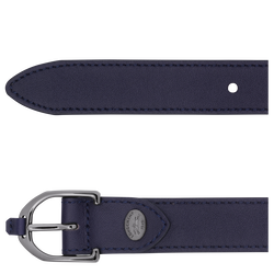 Longchamp 3D Ladies' belt , Bilberry - Leather