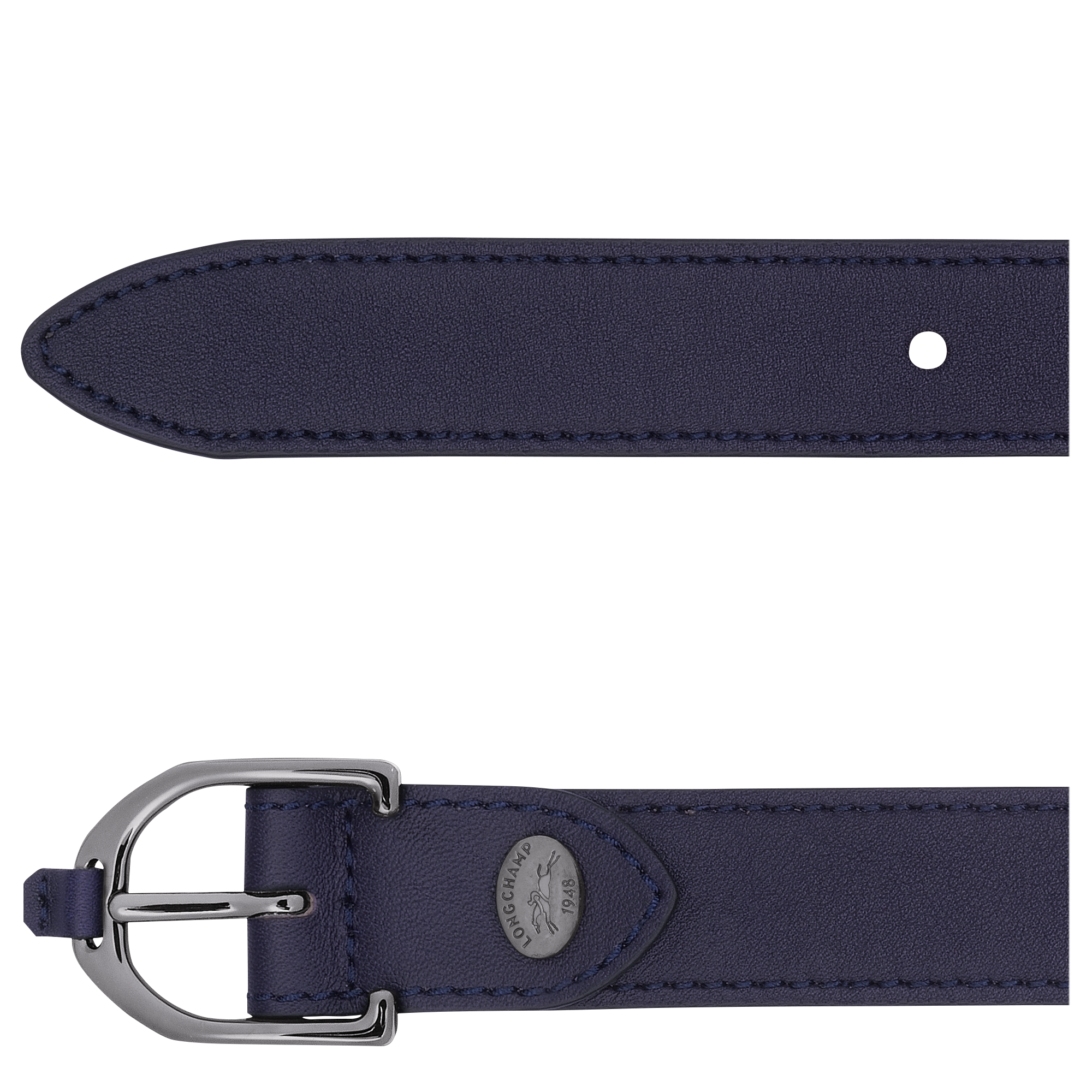 Longchamp 3D Ladies' belt, Bilberry