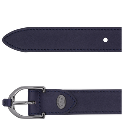 Longchamp 3D Ladies' belt , Bilberry - Leather