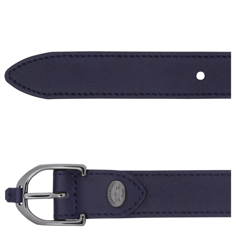 Longchamp 3D Ladies' belt , Bilberry - Leather  - View 2 of  2