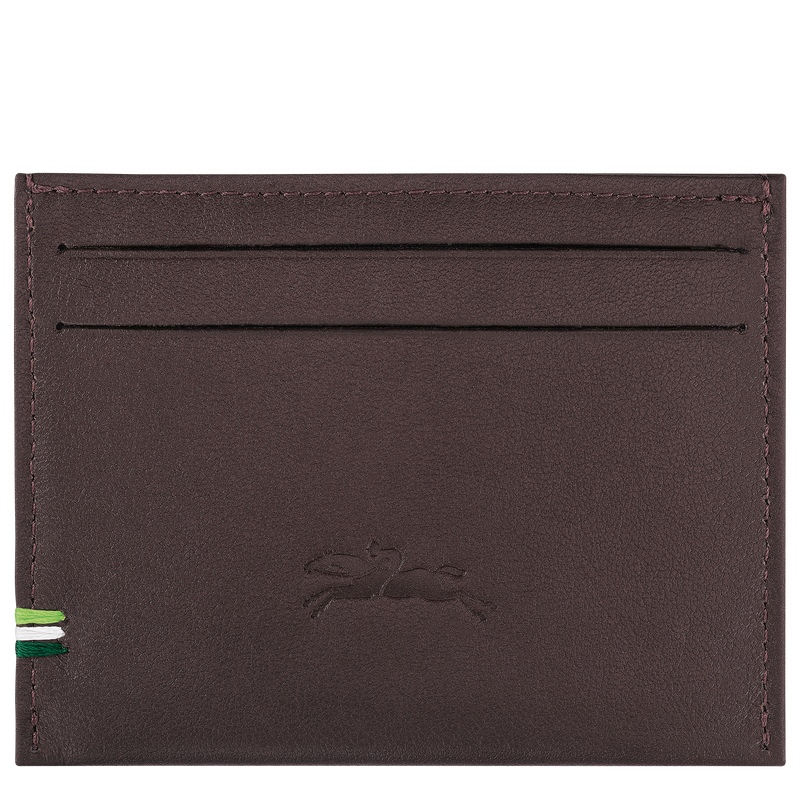 Longchamp sur Seine Card holder , Mocha - Leather  - View 2 of  2