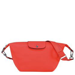 Schultertasche S Le Pliage Xtra , Leder - Orange