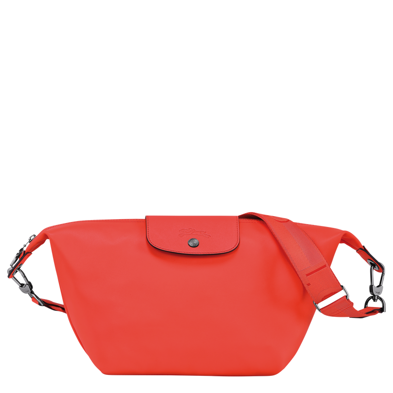 Longchamp, Bags, Longchamp Red Leather Hobo Shoulder Bag