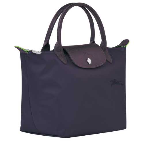 Le Pliage Green Tas met handgreep aan de bovenkant S , Bosbessenblauw - Gerecycled canvas - Weergave 3 van  5