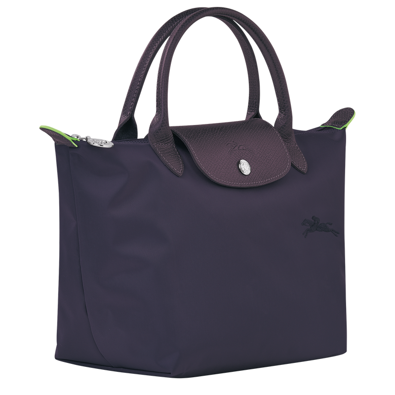 Le Pliage Green S Handbag , Bilberry - Recycled canvas  - View 3 of 5