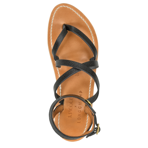 Sandalen Longchamp x K.Jacques , Leder - Schwarz - Ansicht 4 von 4