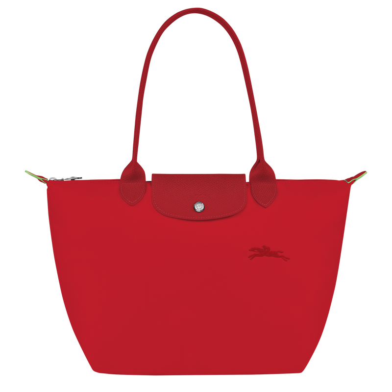 Le Pliage Green M Tote bag Tomato Recycled canvas Longchamp HK