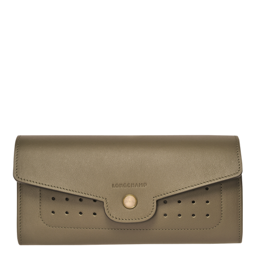 Langformat Brieftasche mit Überschlag, 292 Khaki Langformat Brieftasche mit Überschlag, 292 Khaki, hi-res