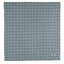 Summer Gingham Stole , Vervain - Cashmere