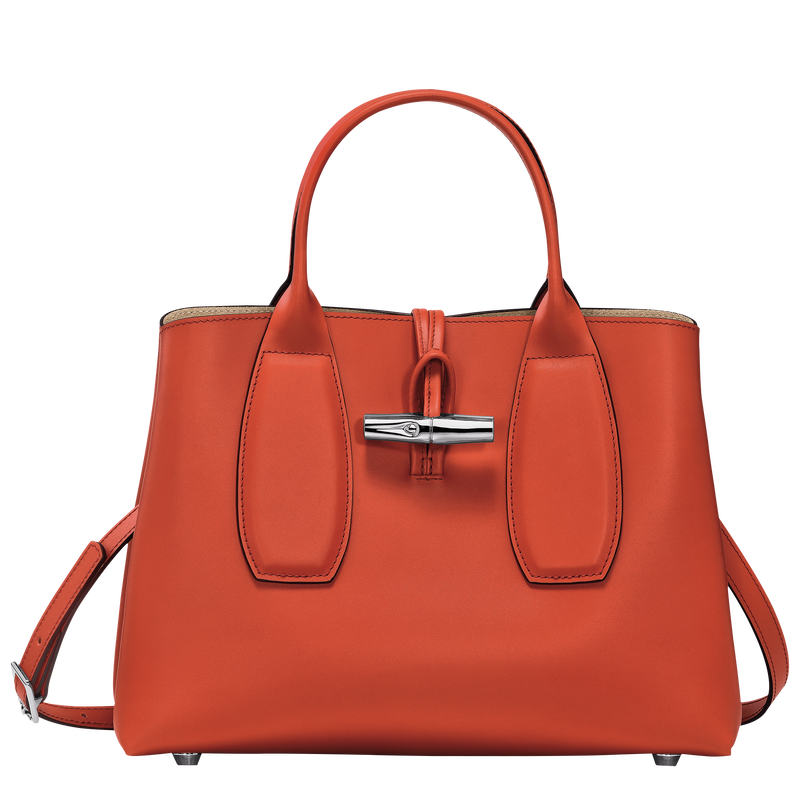 Sac a main M Le Roseau Cuir Paprika Longchamp FR