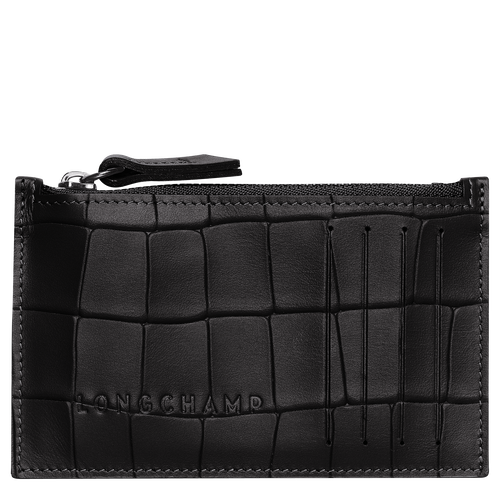 Croco Block Coin purse, Black