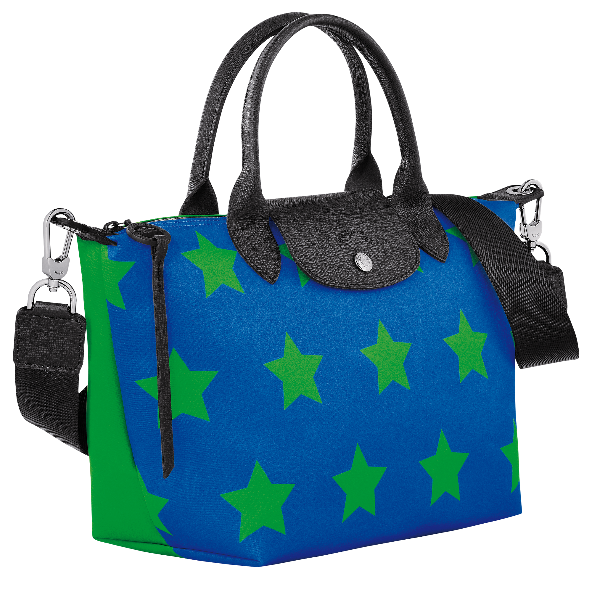 Le Pliage Collection Handbag S, Cobalt/Lawn