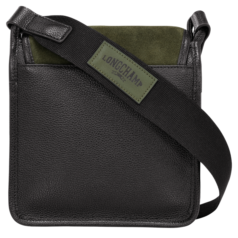 Le Foulonné S Crossbody bag , Khaki - Leather  - View 4 of  4