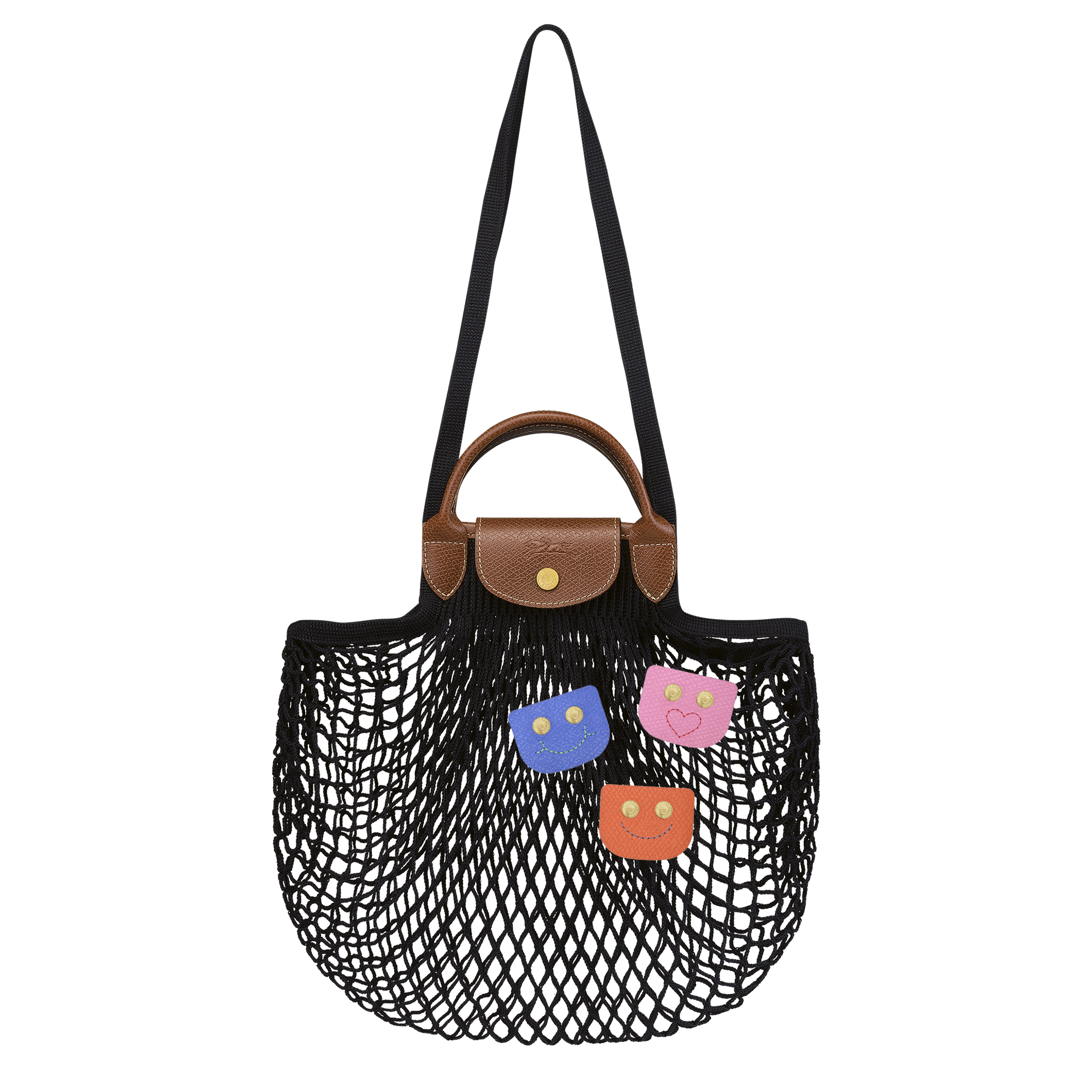 Le Pliage Filet Mesh bag L, Black