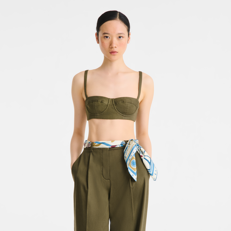 파리지앵 서핑 클럽 실크 스카프 90 , 슬레이트 - 실크  - 2 이미지 보기 2