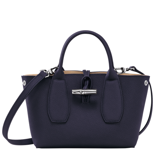 Le Roseau S Handbag , Bilberry - Leather - View 5 of  5