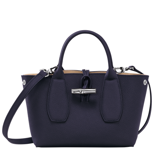 Le Roseau S Handbag , Bilberry - Leather - View 5 of 5