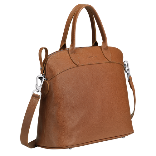 Top handle bag M Le Foulonné Caramel (10093021F72) | Longchamp US Top handle bag M Le Foulonné Caramel (10093021F72) | Longchamp US