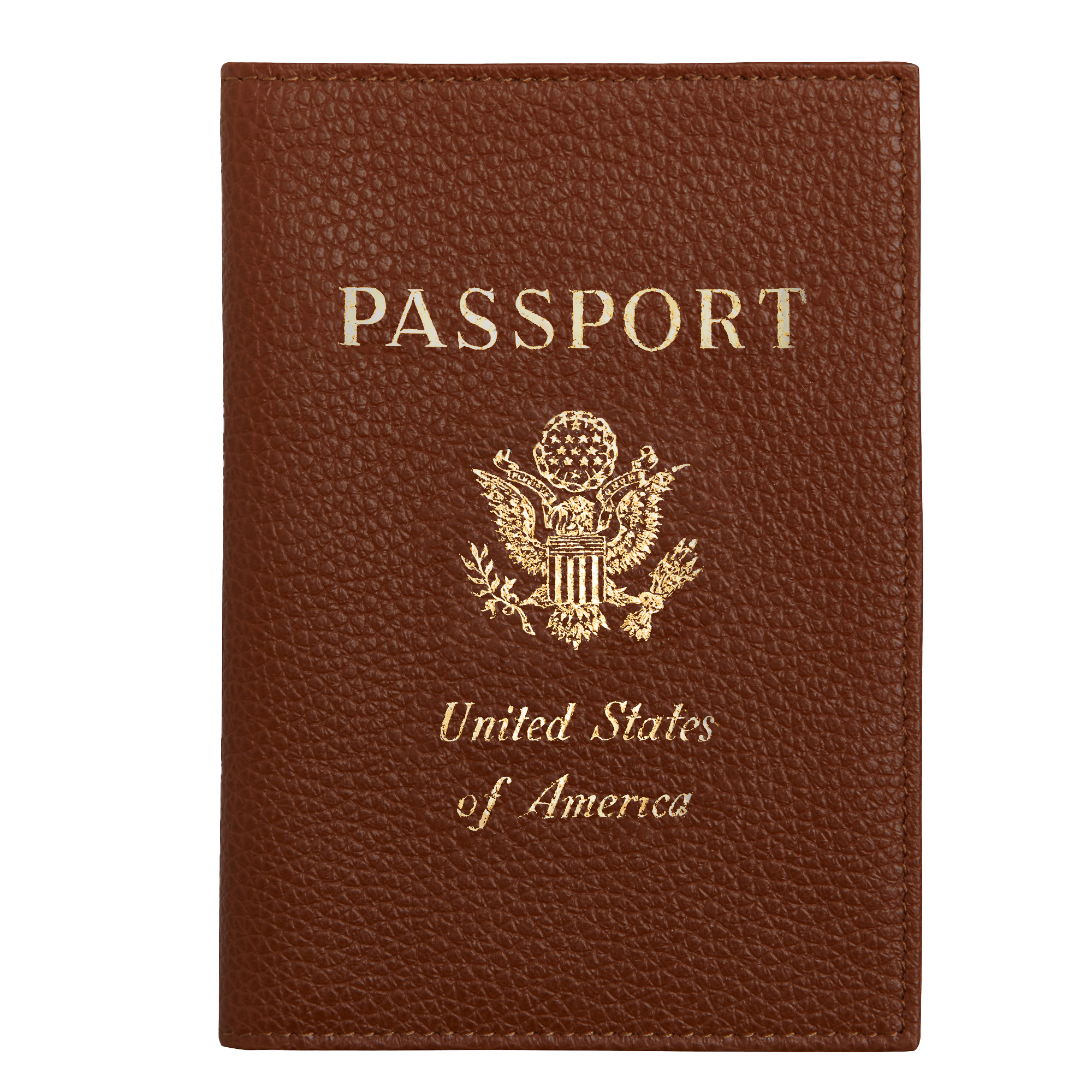 Passport cover, Caramel - View 1 of
2 - zoom in Le Foulonné Passport cover, Caramel