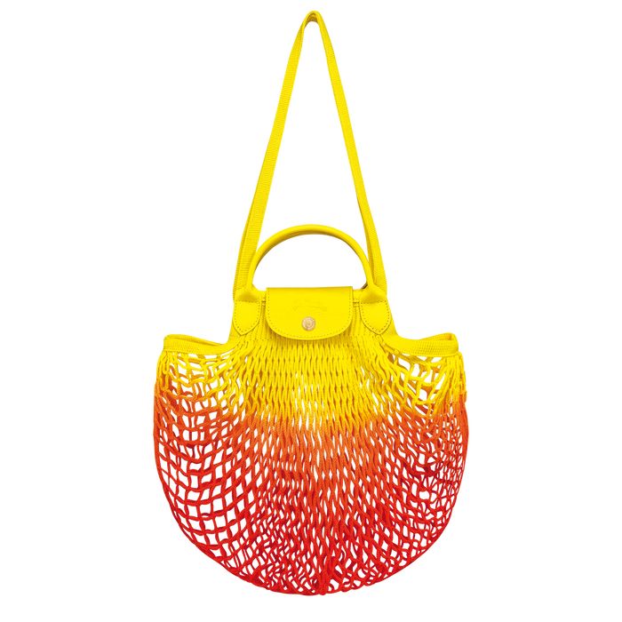 Le Pliage Filet Mesh bag L, Yellow/Orange
