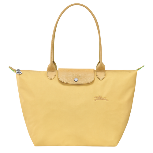 Le Pliage Green L Tote bag , Wheat - Recycled canvas - View 1 of  6