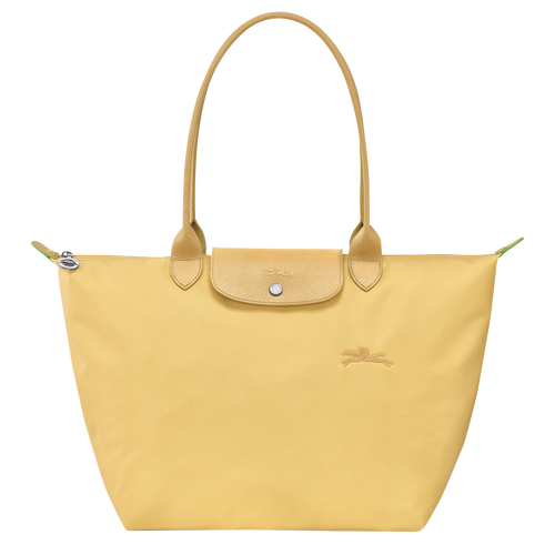 Le Pliage Green L Tote bag , Wheat - Recycled canvas - View 1 of 6