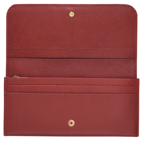 Continental wallet, Vermilion View 2 of Continental wallet, Vermilion, hi-res