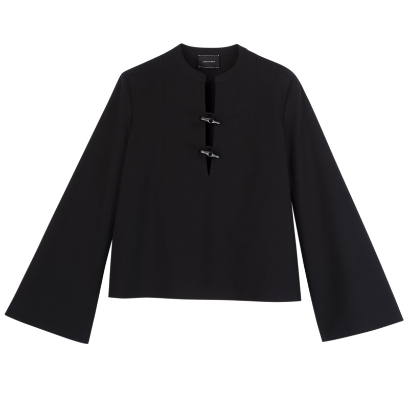 Shirt , Black - Cotton poplin  - View 1 of  1