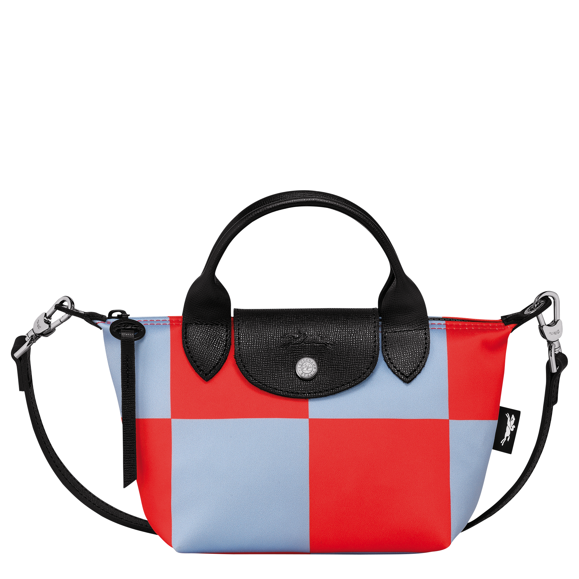 Le Pliage Collection XS Handbag Sky Blue/Red - Canvas (L1500HDCH90)