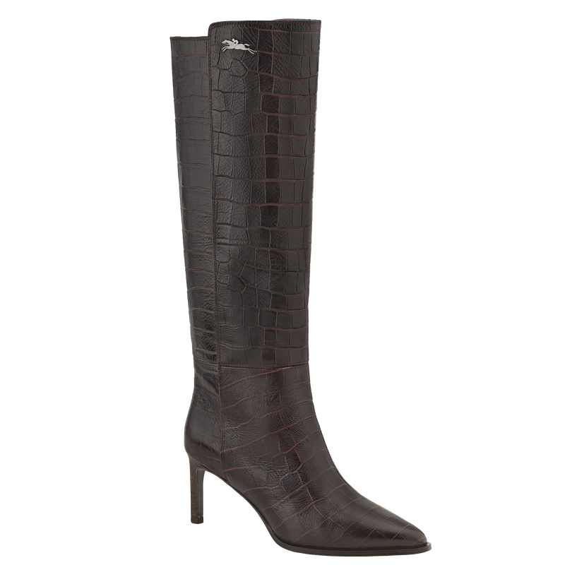 Elan Heel boots , Mocha - Leather  - View 2 of 3