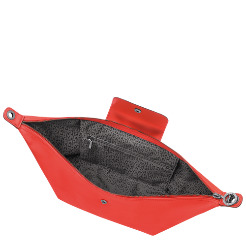 Schultertasche S Le Pliage Xtra , Leder - Orange - Ansicht 5 von 6