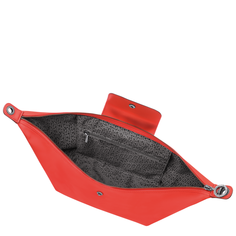 Schultertasche S Le Pliage Xtra , Leder - Orange  - Ansicht 5 von 6