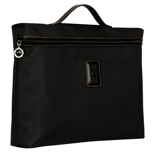 Boxford S Briefcase , Black - Recycled canvas - View 3 of 4