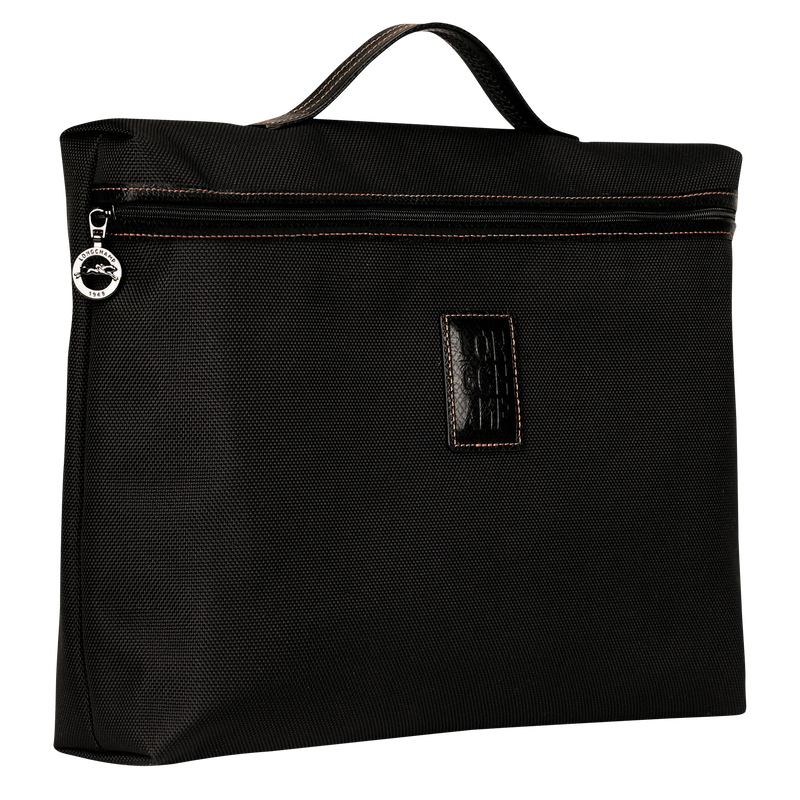 Boxford S Briefcase , Black - Recycled canvas  - View 3 of 4