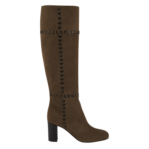STIEFEL mit hohem Absatz, 292 Khaki View 1 of STIEFEL mit hohem Absatz, 292 Khaki, hi-res