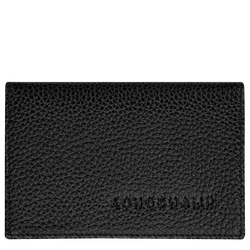 Le Foulonn&eacute; Card holder , Black - Leather