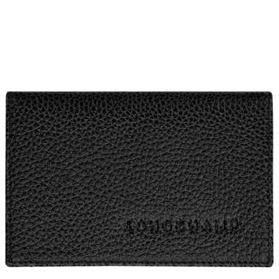 Porta Carte Le Foulonn&eacute; , Pelle - Nero