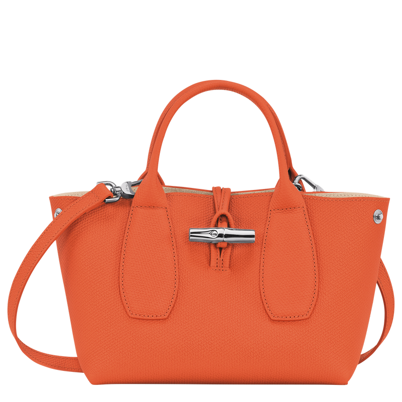 Le Roseau S Handbag , Orange - Leather  - View 5 of  7