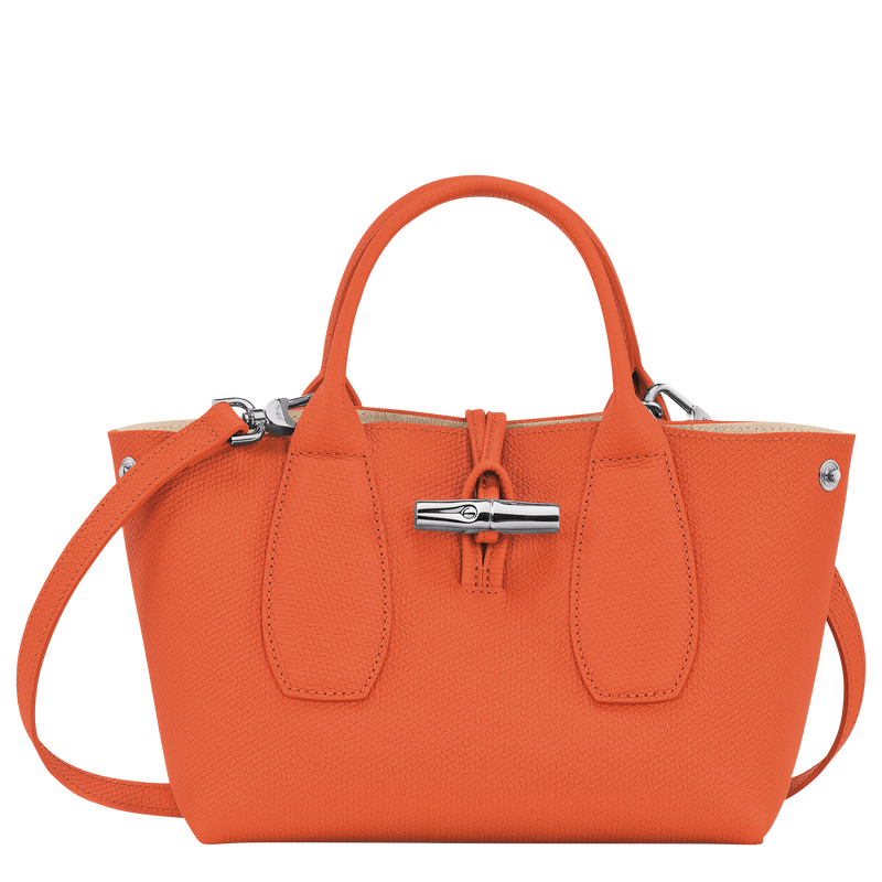 Roseau S Handbag , Orange - Leather  - View 5 of  7