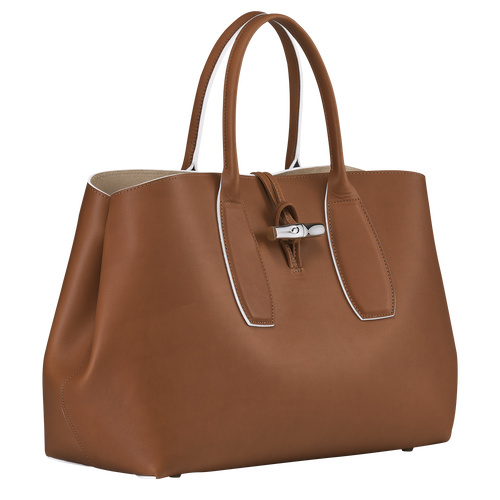 Top handle bag L, Cognac View 3 of Top handle bag L, Cognac, hi-res