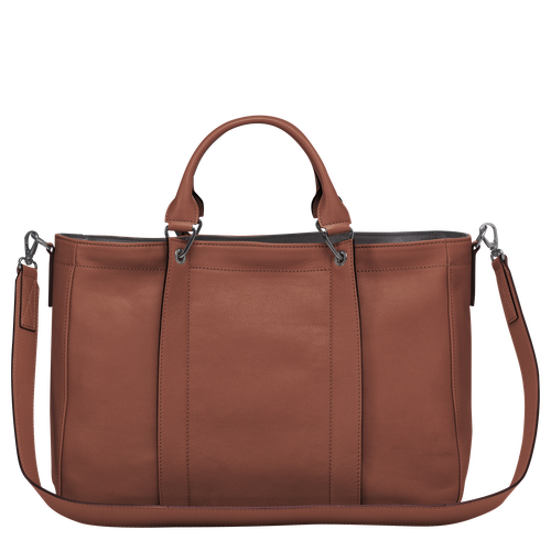 Longchamp 3D Top handle bag M, Cognac