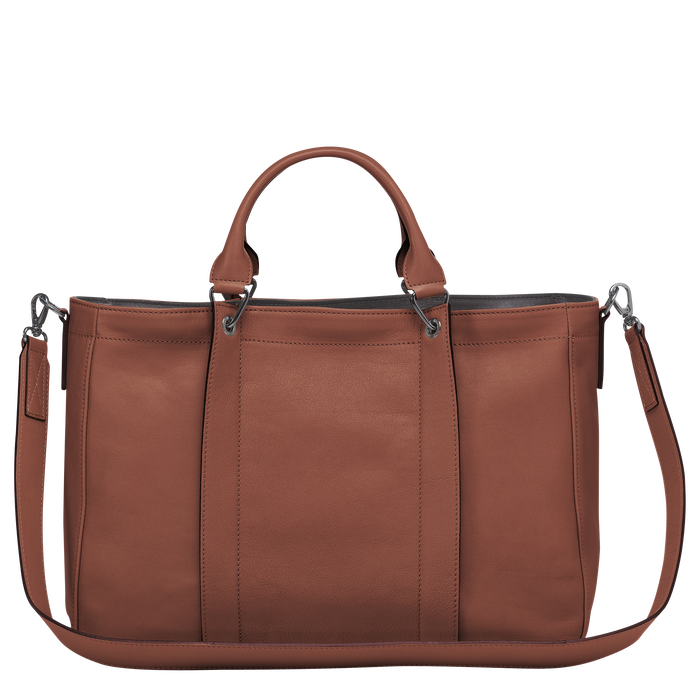 Longchamp 3D Top handle bag M, Cognac